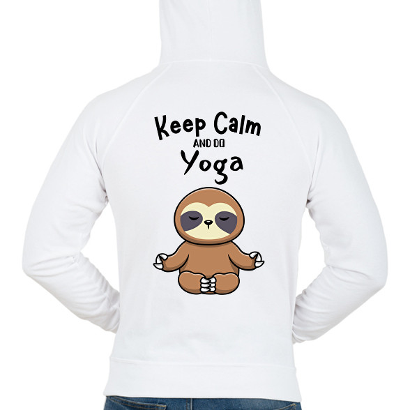 Keep calm and do yoga-Férfi kapucnis pulóver