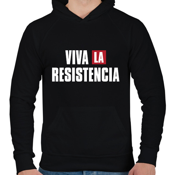 Viva la resistencia-Férfi kapucnis pulóver