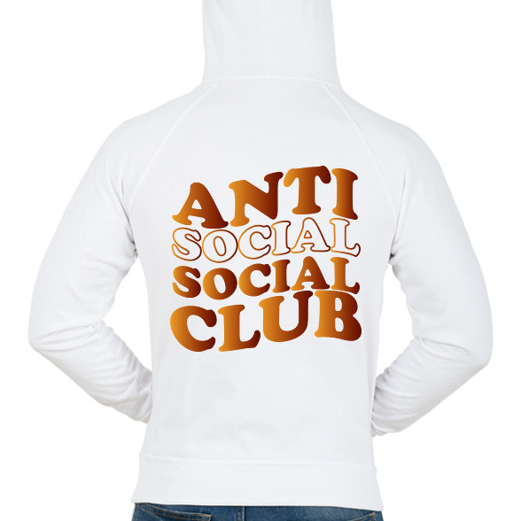 Anti social social club - barna-Férfi kapucnis pulóver