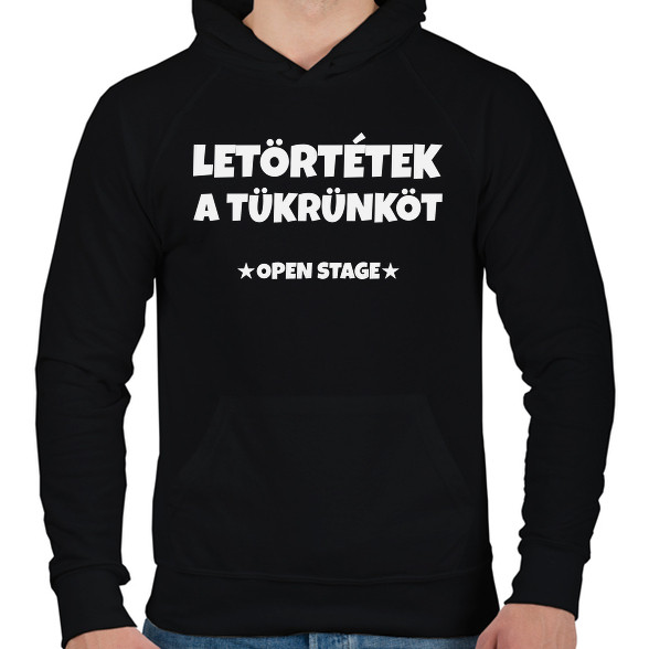 LETÖRTÉTEK A TÜKRÜNKÖT 3-Férfi kapucnis pulóver