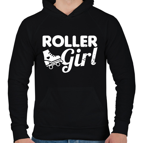 Roller girl-Férfi kapucnis pulóver