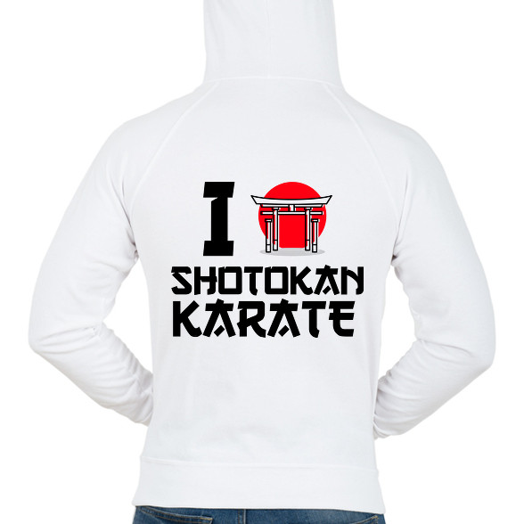 I love Shotokan Karate-Férfi kapucnis pulóver