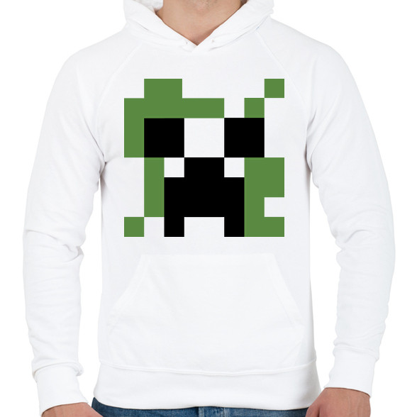 Creeper Minecraft-Férfi kapucnis pulóver