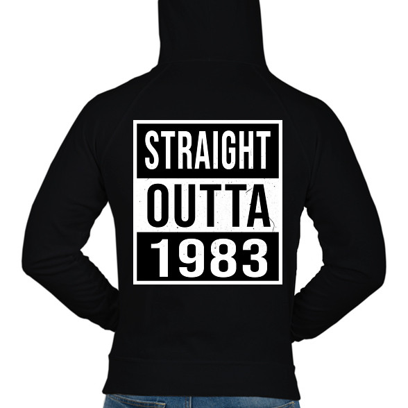 Straight Outta 1983-Férfi kapucnis pulóver