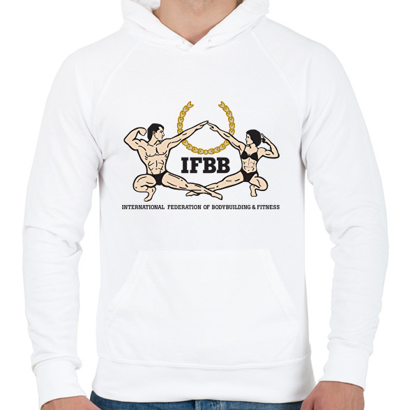 IFBB_logo-Férfi kapucnis pulóver