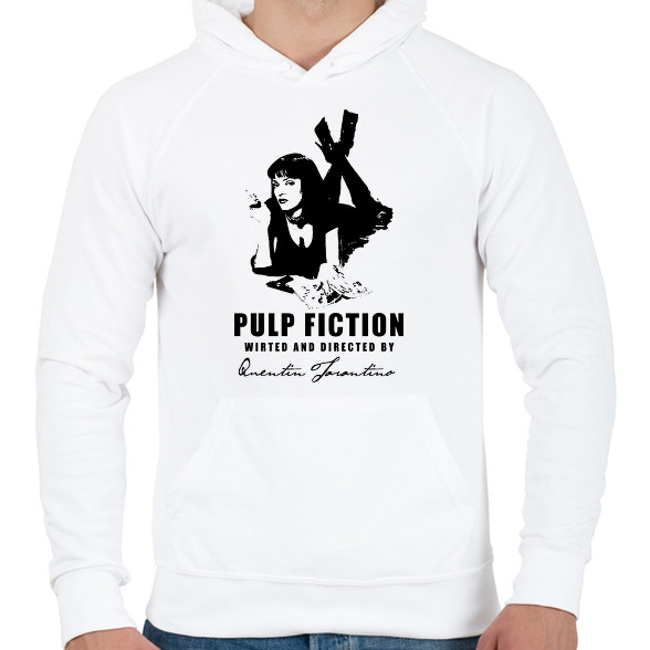 PULP FICTION-BLACK-Férfi kapucnis pulóver