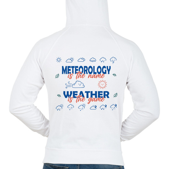 Meteorology is the name-Férfi kapucnis pulóver