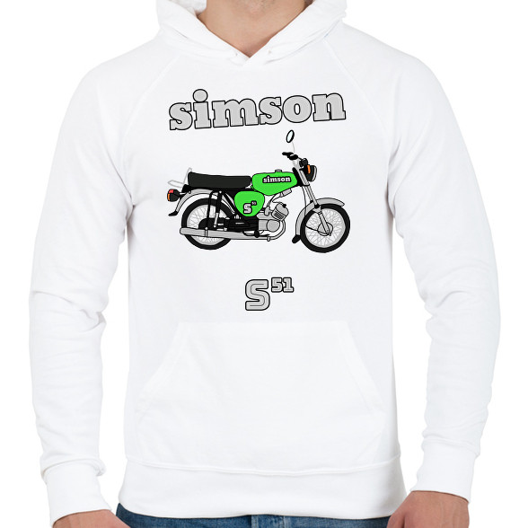 Simson -Férfi kapucnis pulóver