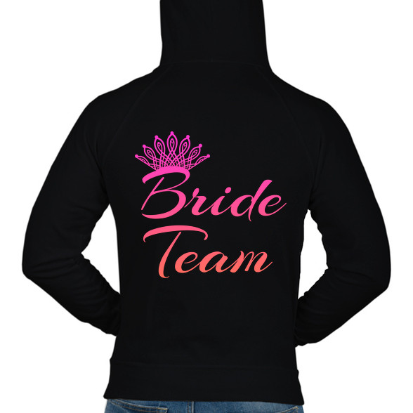 Bride team-Férfi kapucnis pulóver