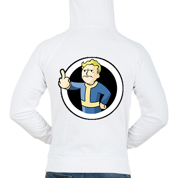 Fallout Vault boy-Férfi kapucnis pulóver