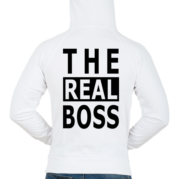 The Real Boss-Férfi kapucnis pulóver