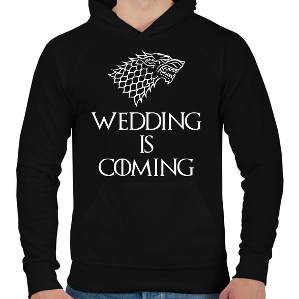 Wedding is Coming-Férfi kapucnis pulóver