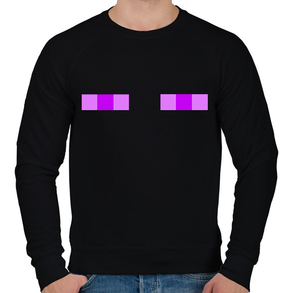 Minecraft enderman-Férfi pulóver