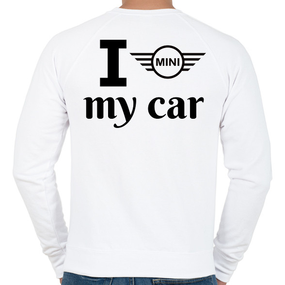 I love my car-Férfi pulóver