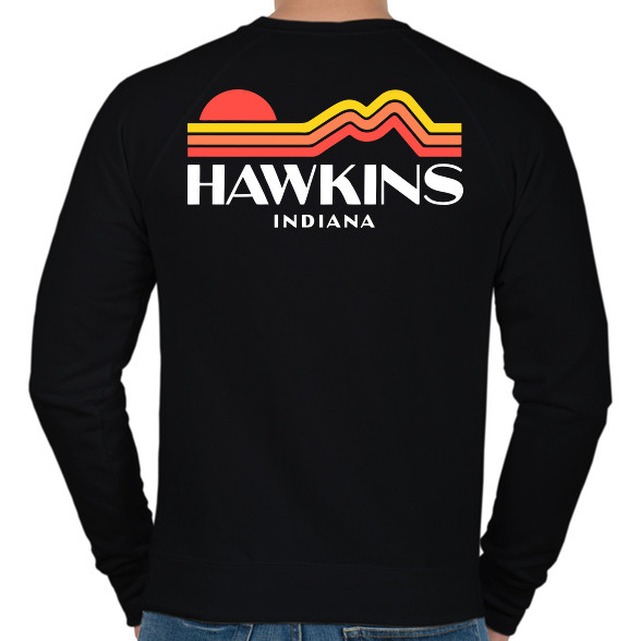 Hawkins Indiana Retro-Férfi pulóver