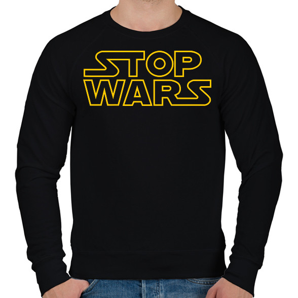 STOP WARS-Férfi pulóver