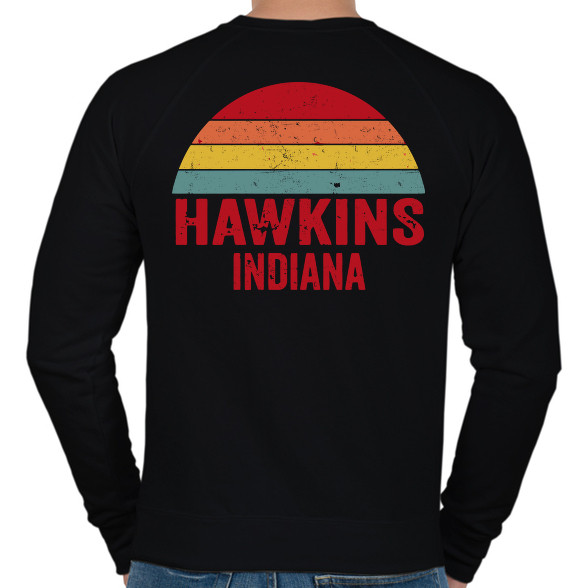 Retro Hawkins Indiana-Férfi pulóver