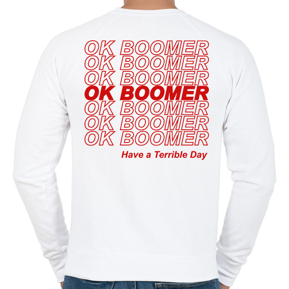 ok boomer-Férfi pulóver