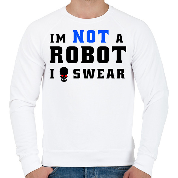 im not a robot-Férfi pulóver