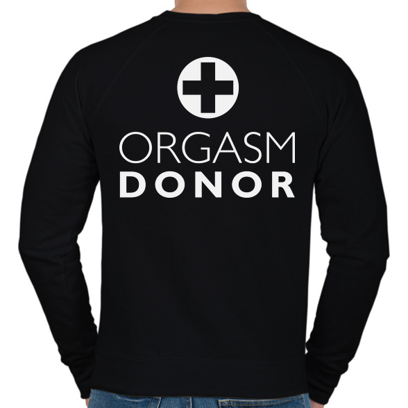 orgasm-donor-white-Férfi pulóver