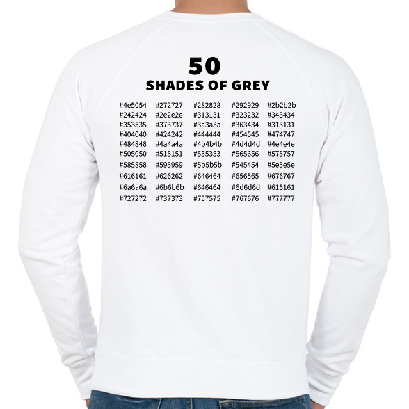 50 shades of grey-Férfi pulóver