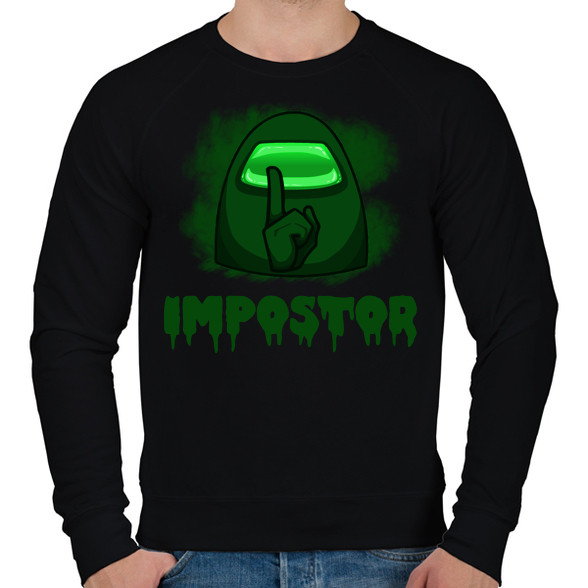 IMPOSTOR-GREEN-Férfi pulóver