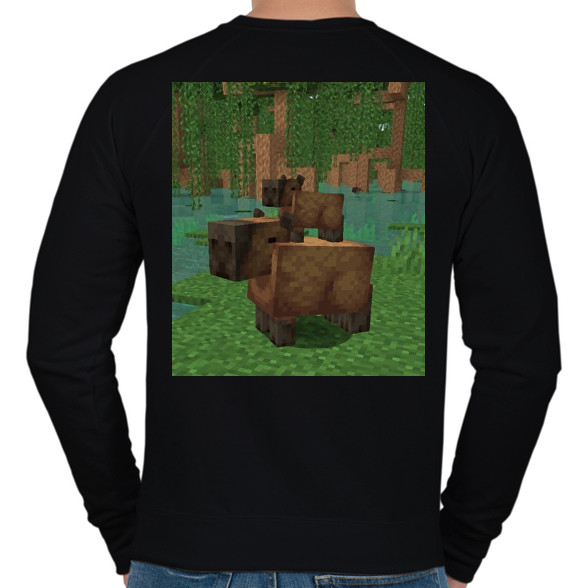 Minecraft Capybara-Férfi pulóver