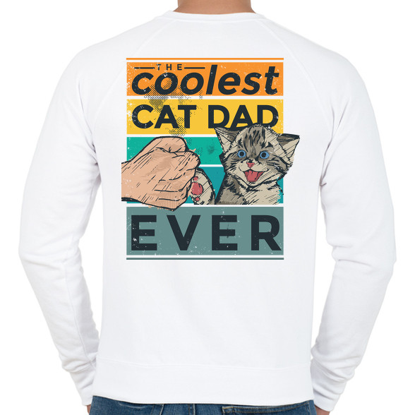 Coolest Cat Dad Ever-Férfi pulóver