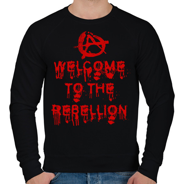 Welcome To The Rebellion-Férfi pulóver