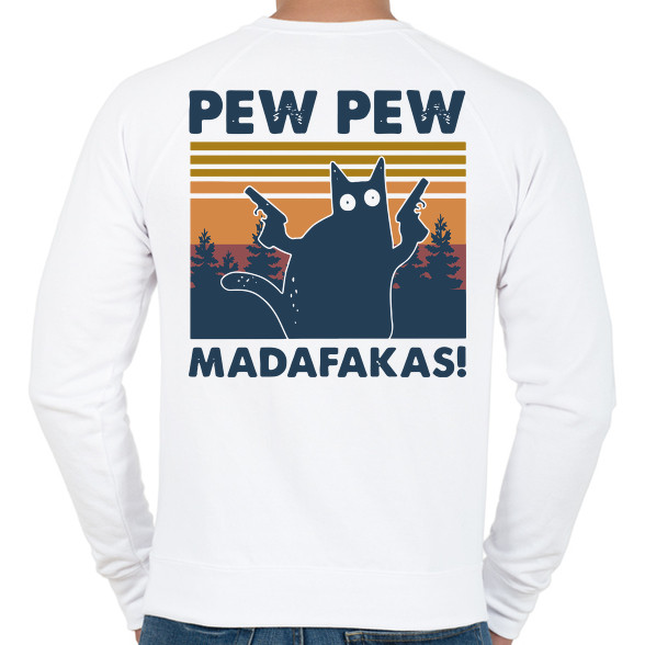 Pew Pew Madafakas cica-Férfi pulóver