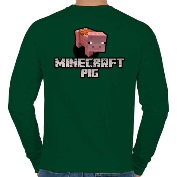 Minecraft pig-Férfi pulóver