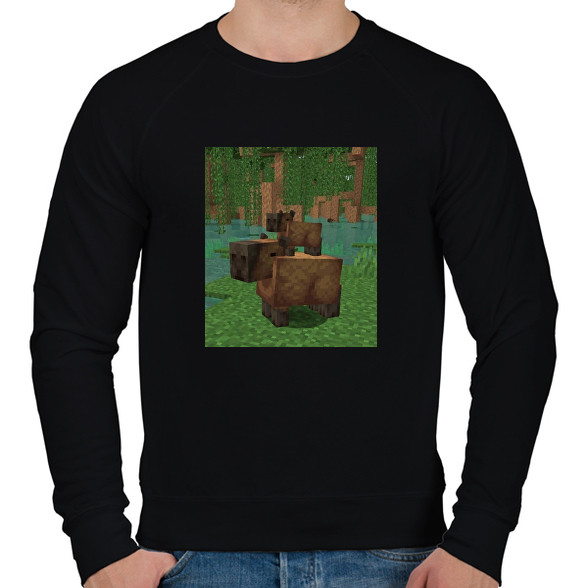 Minecraft Capybara-Férfi pulóver