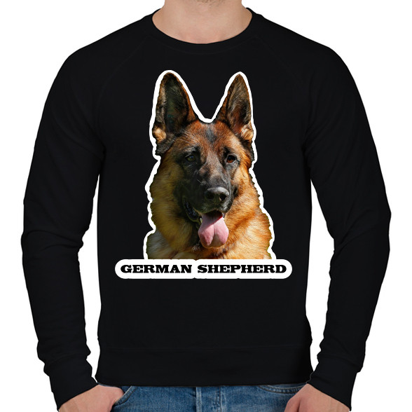 German shepherd-Férfi pulóver