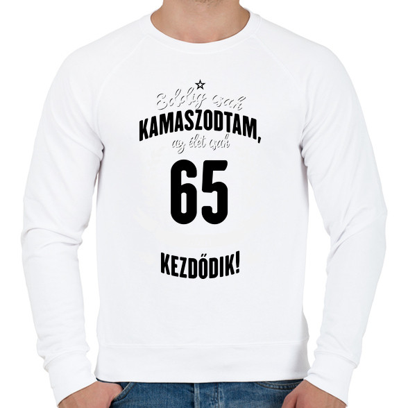 kamasz-65-black-white-Férfi pulóver