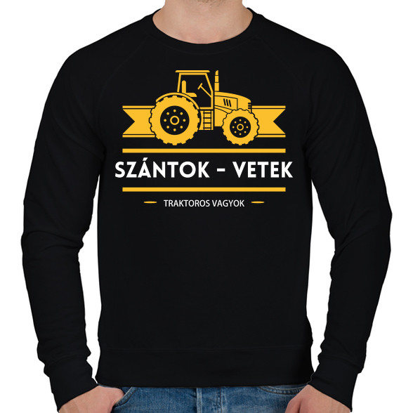 Szántok-vetek, traktoros vagyok-Férfi pulóver