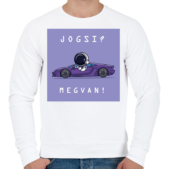 Jogsi? Megvan!-Férfi pulóver