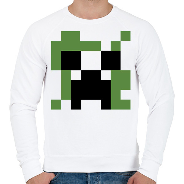 Creeper Minecraft-Férfi pulóver