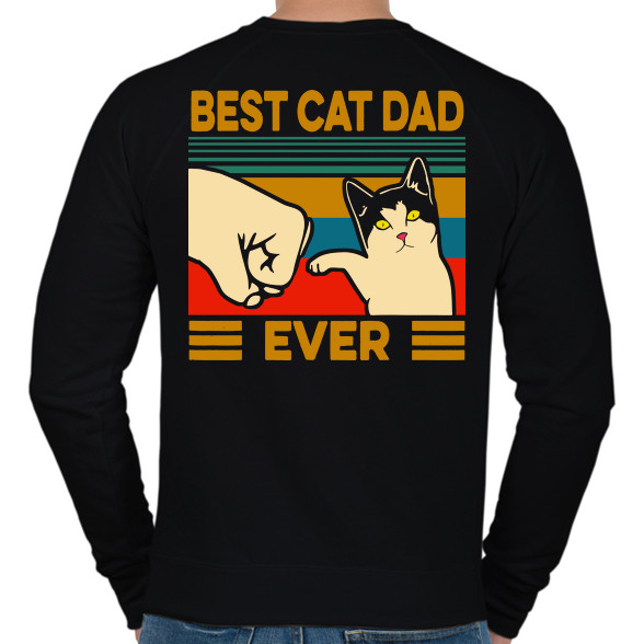 Best Cat Dad Ever-Férfi pulóver