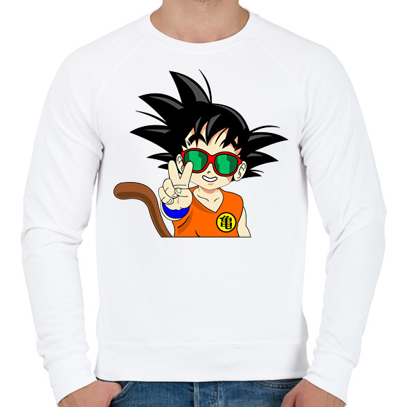 Goku szemüvegben -Férfi pulóver