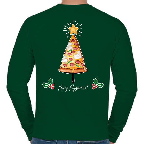 Merry Pizzamas pizzalapáttal fehér-Férfi pulóver