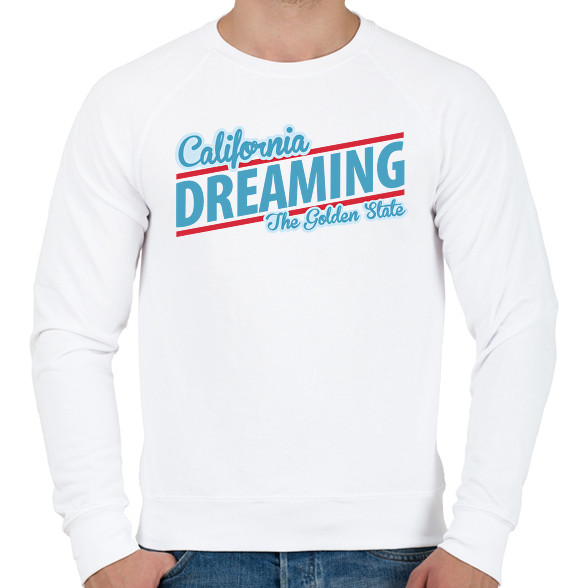 California Dreaming - The Golden State-Férfi pulóver