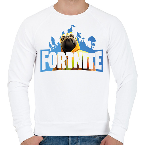 Fortnite Poggo-Férfi pulóver