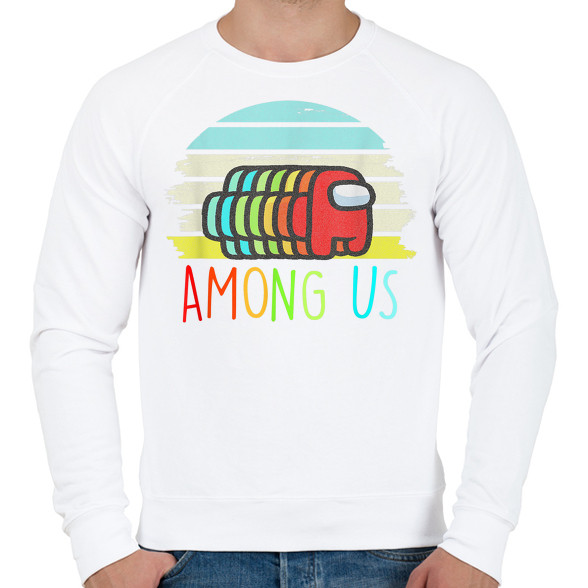 Among Us Retro-Férfi pulóver