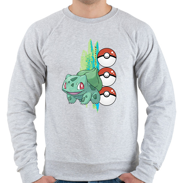 pokemon bulbasaur-Férfi pulóver