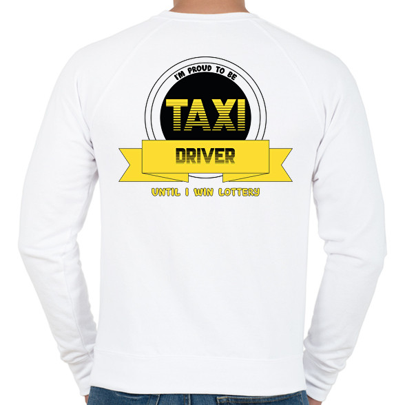 I'm proud to be taxi driver-Férfi pulóver