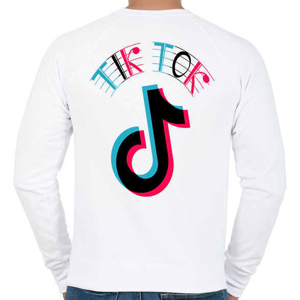 Tik Tok logo-Férfi pulóver