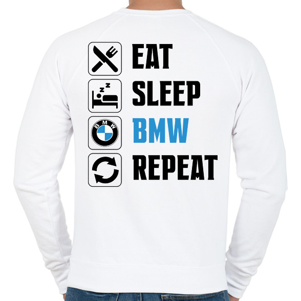 Eat Sleep Bmw-Férfi pulóver