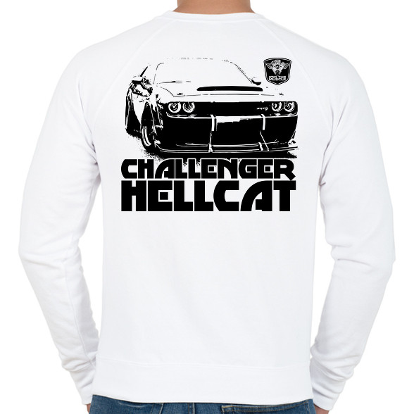 Challenger Hellcat Front-Férfi pulóver