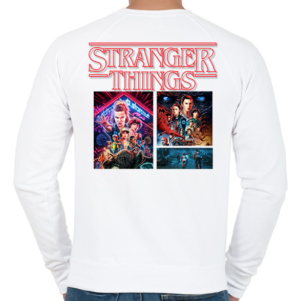 Stranger things-Férfi pulóver