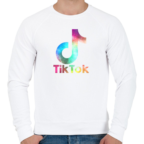 Tiktok galaxy-Férfi pulóver